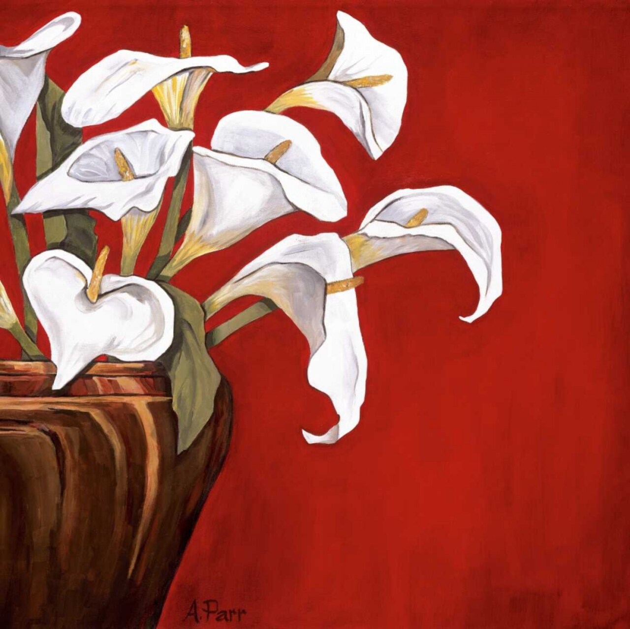 Callas on Red Poster Print by Ann Parr - Item # VARPDX12034